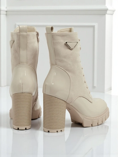 Дамски еко велурени боти на ток Event Bramble