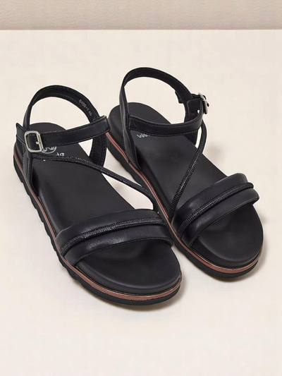 Royalfashion Дамски сандали на платформа с камъни Magnol