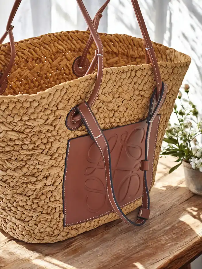 Royalfashion Голяма сламена чанта за жени