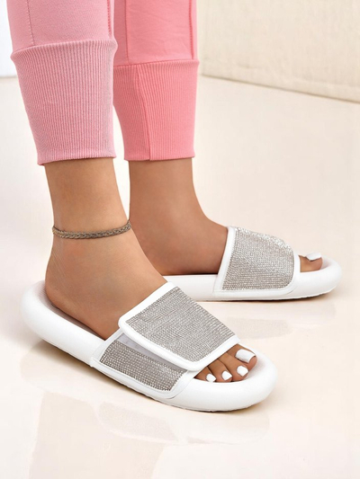 Royalfashion Дамски чехли на плоска подметка Sparkle Step