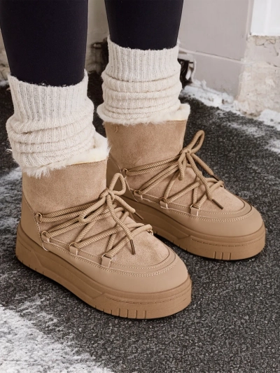 Дамски обувки за сняг с връзки Royalfashion Moniuc