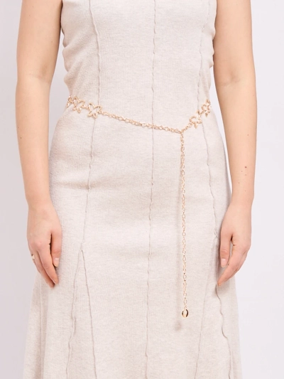 Дамски метален колан Aurelia Motyl с елегантна верижка – 115 см