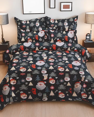 Royalfashion Коледна завивка комплект 160x200 пълен 3-ЧАСТИ