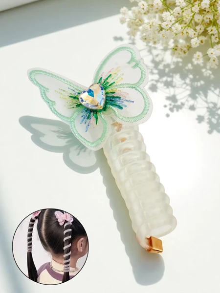 Royalfashion Ластик за коса тип пружина с пеперуда Spring Butterfly