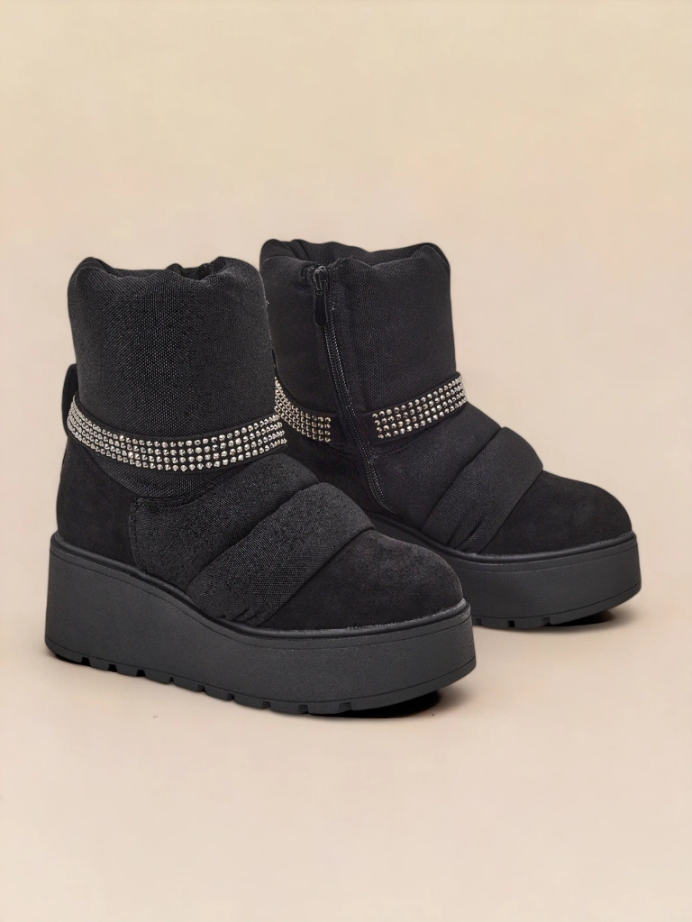 Royalfashion Дамски боти със скрит клин Renosi