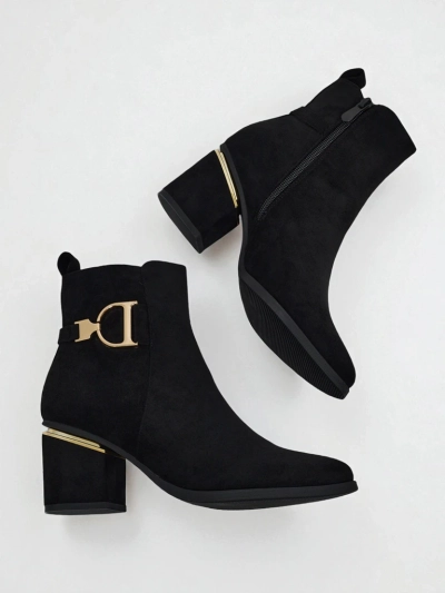 Дамски боти от еко велур на ток Calyssa