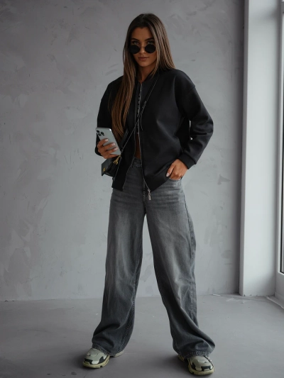 Royalfashion Суичър бомбер с цип