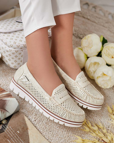 Royalfashion Ажурни дамски мокасини Leteller