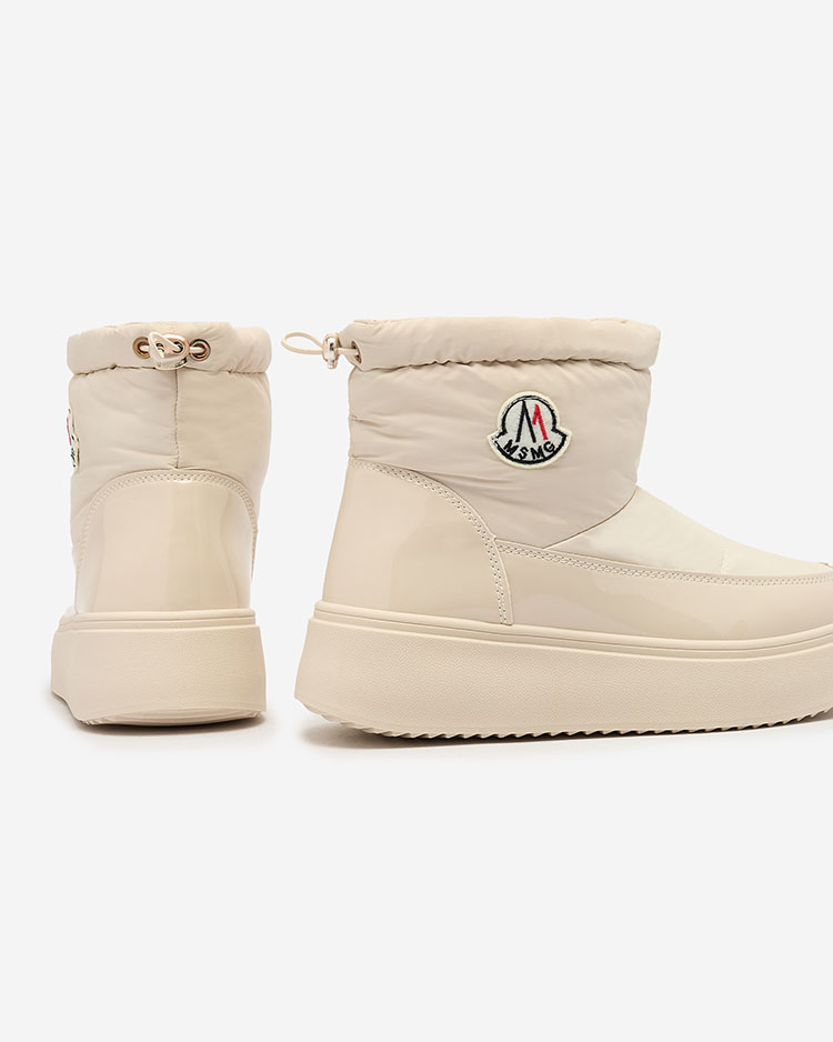 Royalfashion Дамски ботуши за сняг в кремав цвят Ademra