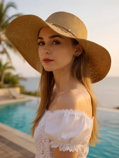 Royalfashion Дамска сламена шапка Aveline