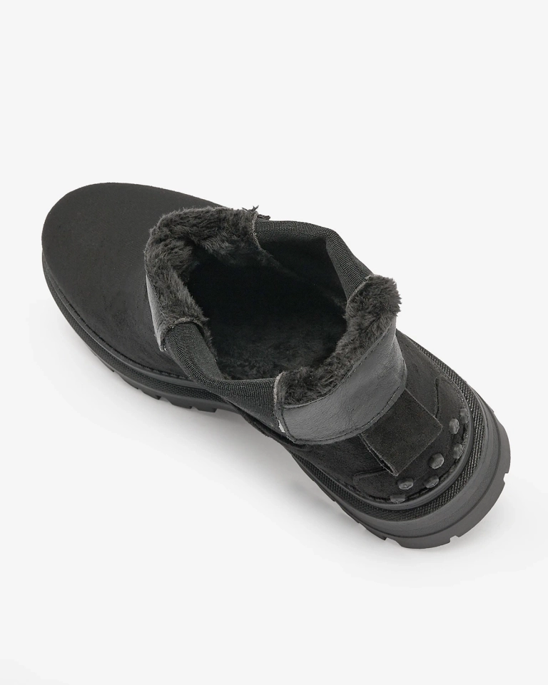 Royalfashion Черни дамски ботуши с изолация Comfy Walk