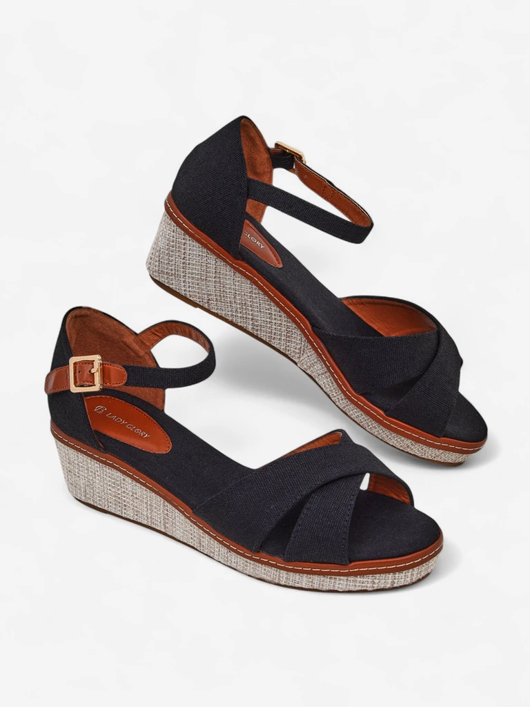 Royalfashion Дамски сандали на платформа без пръсти Terrific