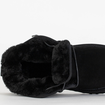 Czarne śniegowce męskie Gavin - Obuwie