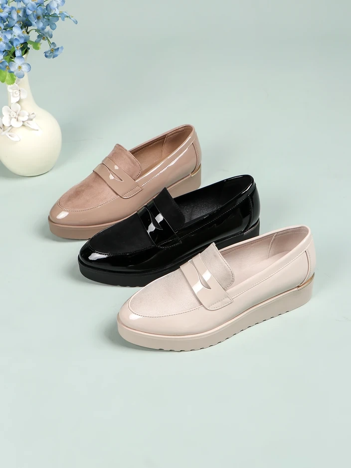 Royalfashion Дамски лакови мокасини Afidale