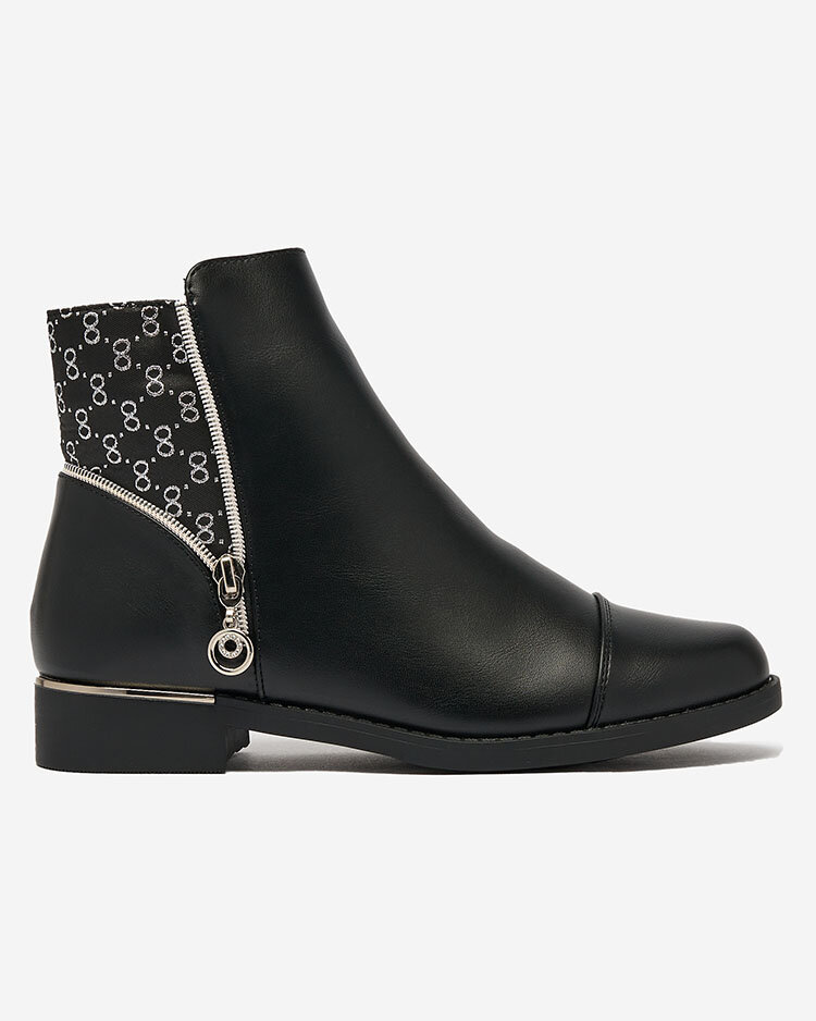 Royalfashion Черни дамски ботуши a'la sztyblety Orlaa