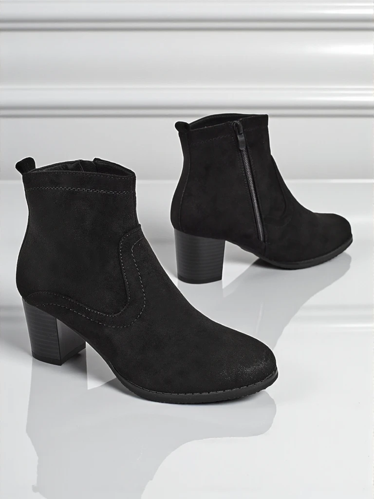 Дамски еко велурени боти на ток Crimson Echo