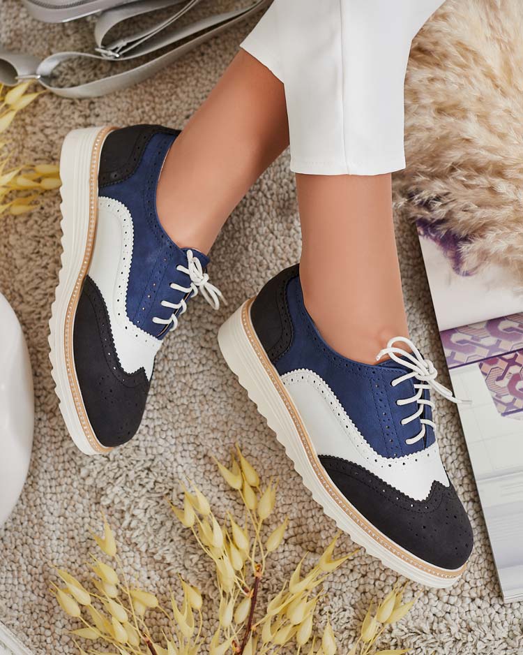 Royalfashion Дамски полуобувки Novlas с връзки