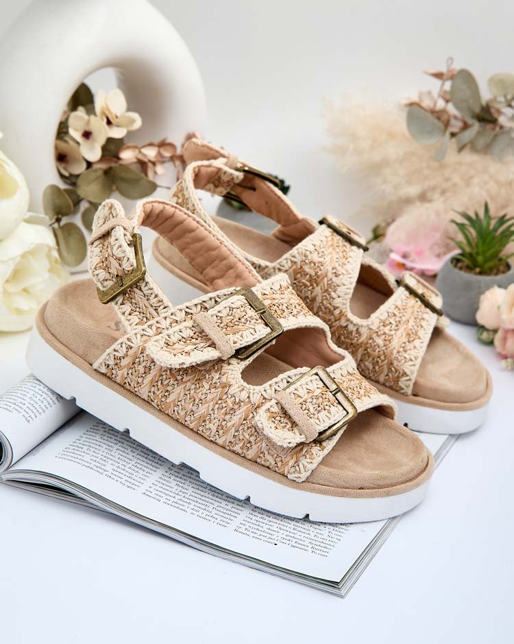 Royalfashion Дамски сандали Lunnay eko от велур