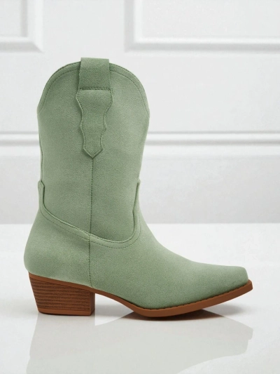 Дамски еко велурени каубойски ботуши SpireHush