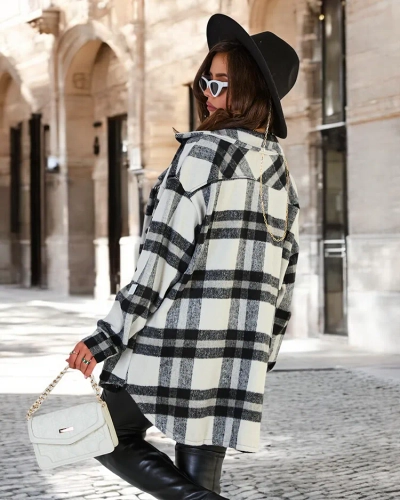 Royalfashion Дамско памучно палто тип риза