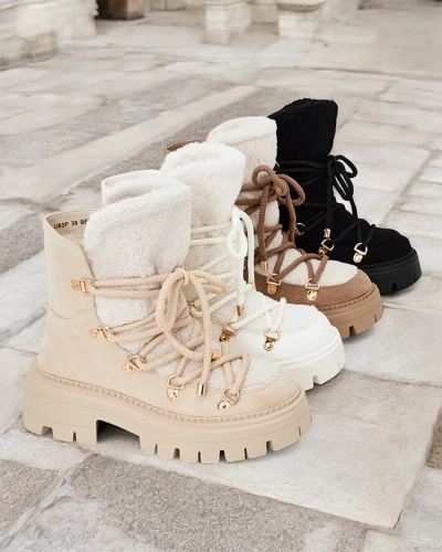 Royalfashion Lozin дамски ботуши за сняг с дантела