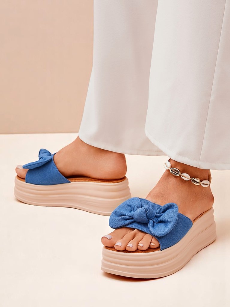 Royalfashion Дамски чехли на платформа Givan