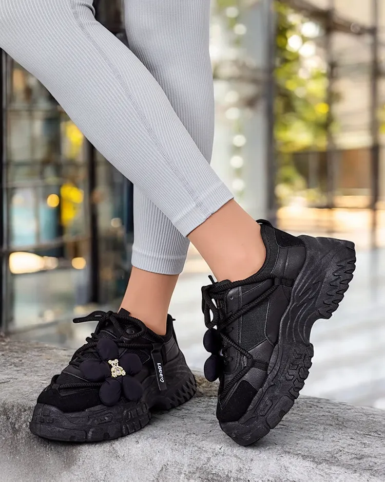 Royalfashion Дамски кецове на платформа Bereya