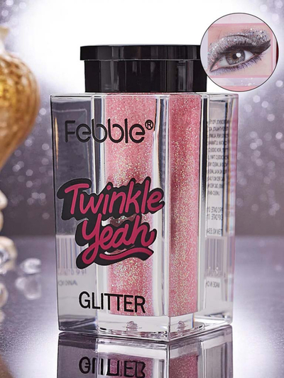 Трептящ светлорозов блясък за лице и тяло