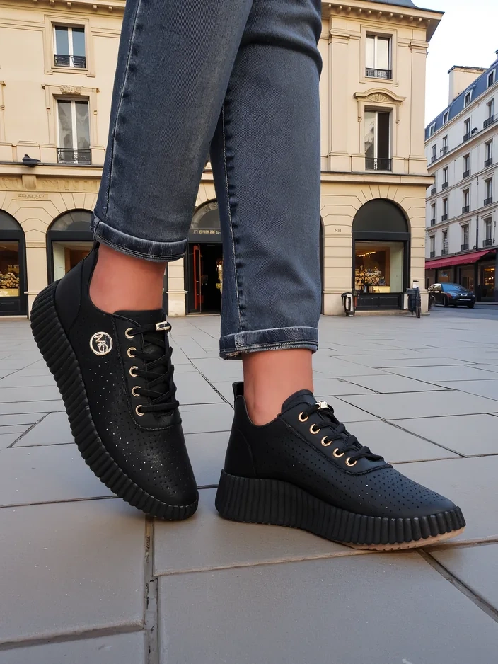 Royalfashion Дамски спортни перфорирани маратонки Jovenes