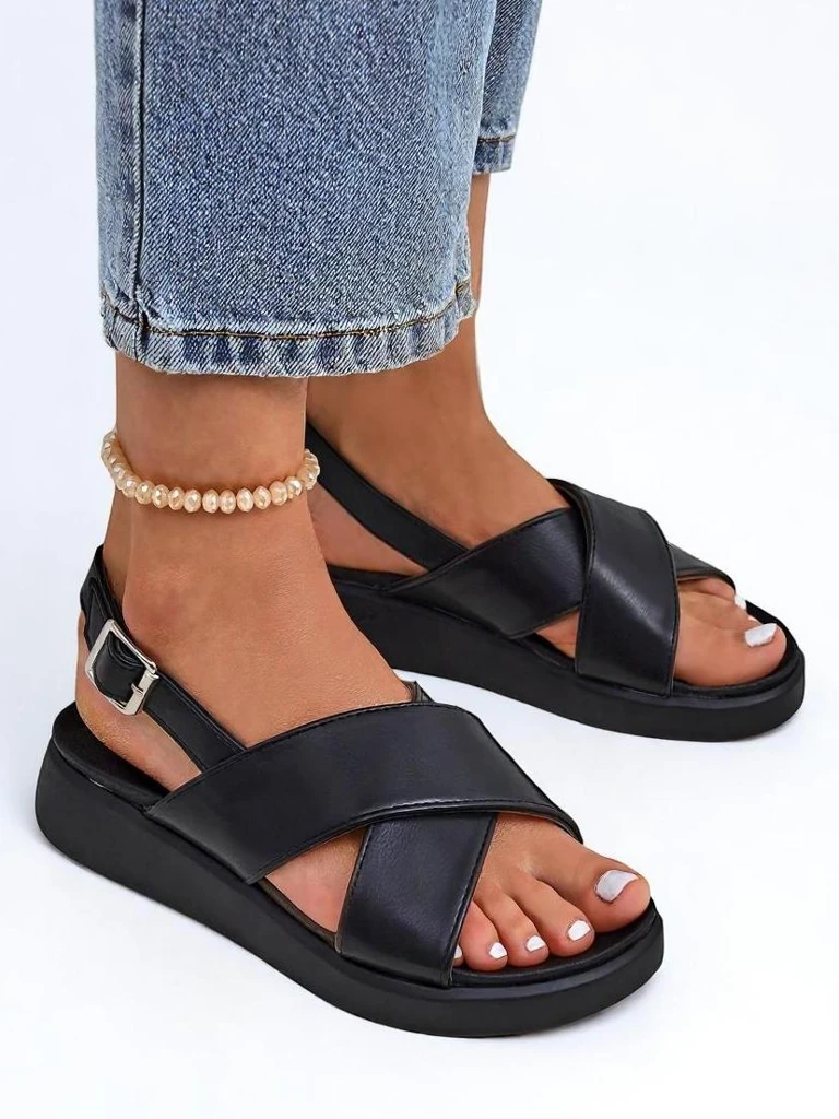 Royalfashion Дамски сандали на дебела подметка Riva Star