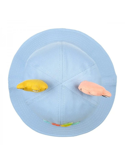 Royalfashion Детска шапка тип кофа Весели нашивки