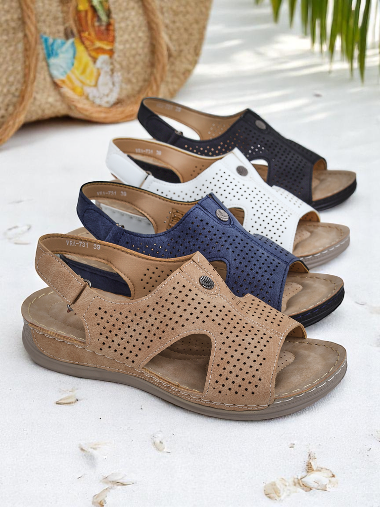 Royalfashion дамски сандали с изрязвания Leminni