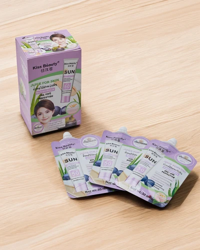 Kiss Beauty Слънцезащитен крем 50 SPF в пликове 30mlx10бр