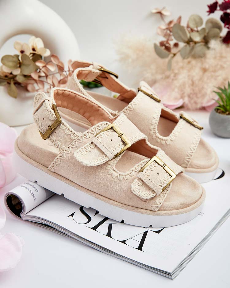 Royalfashion Дамски сандали Lunnay eko от велур