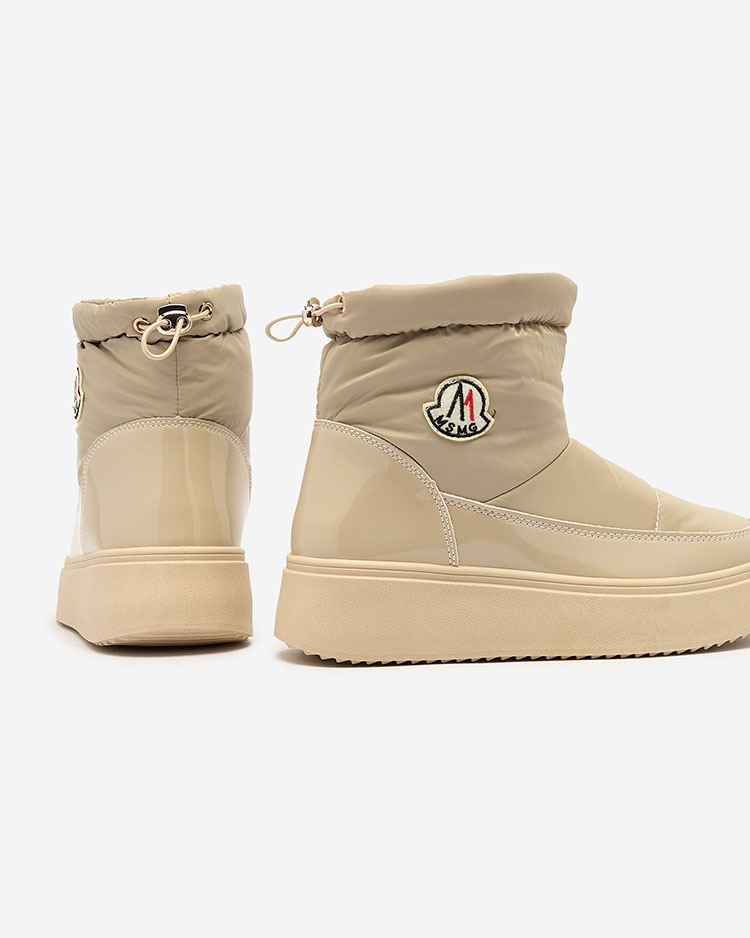 Royalfashion Дамски ботуши за сняг в светлокафяв цвят Ademra