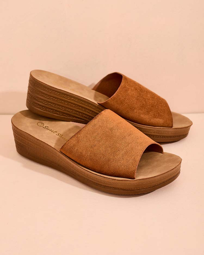 Royalfashion Women's Saffil low-heeled flip-flops