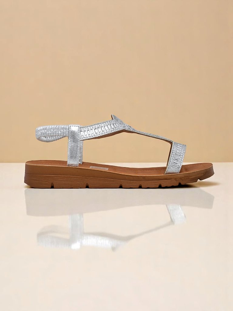 Royalfashion Дамски сандали с декоративни каишки Ava Shine