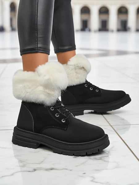 Royalfashion дамски обувки до глезена с подплата от козина Nasaha