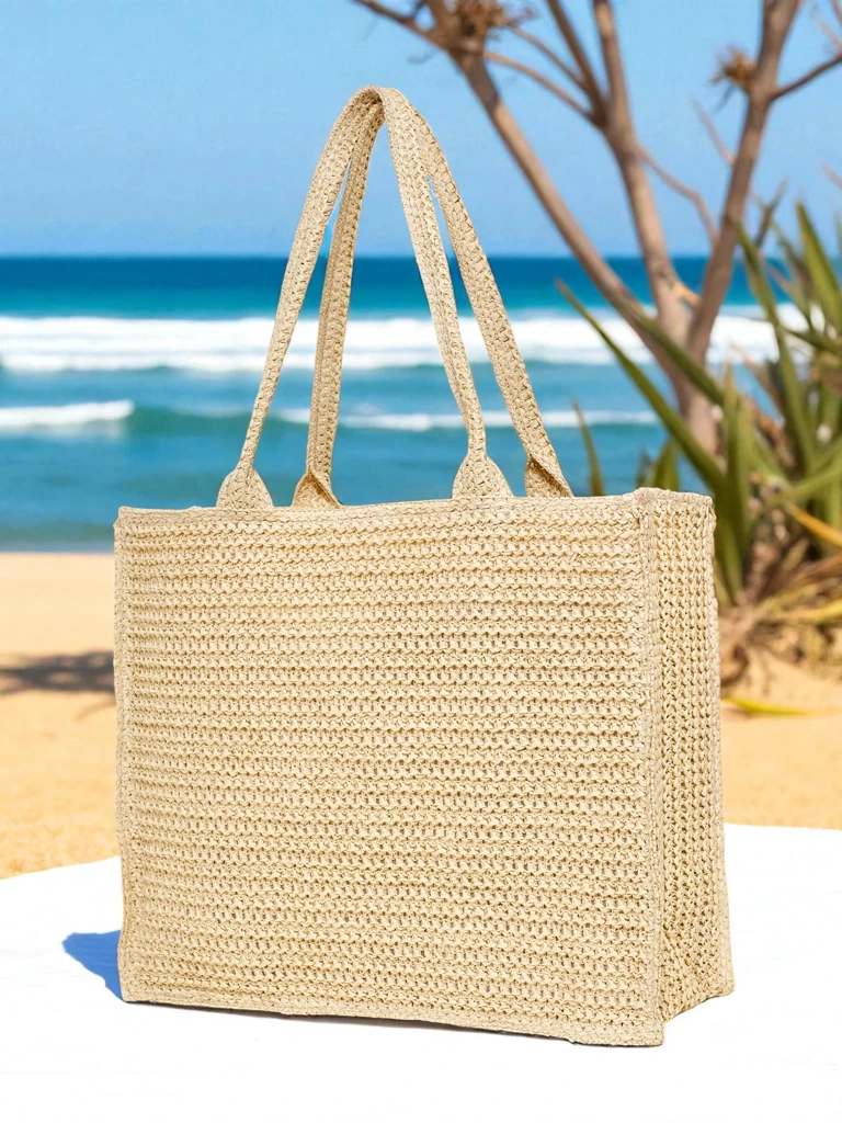 Royalfashion Голяма дамска чанта от слама Ariadne Raffia