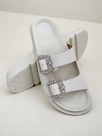 Royalfashion дамски сандали тип слайд с катарами Mrs Aurora