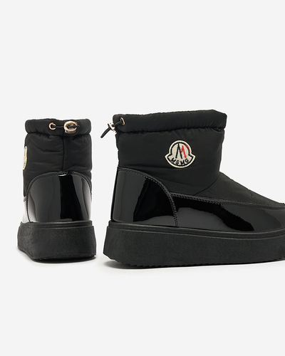 Royalfashion Дамски ботуши за сняг с приплъзване в черен цвят Ademra