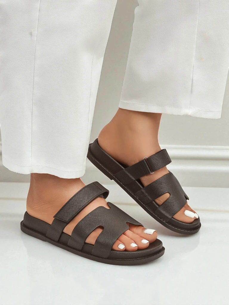 Royalfashion Дамски чехли от еко кожа ReppiFlex