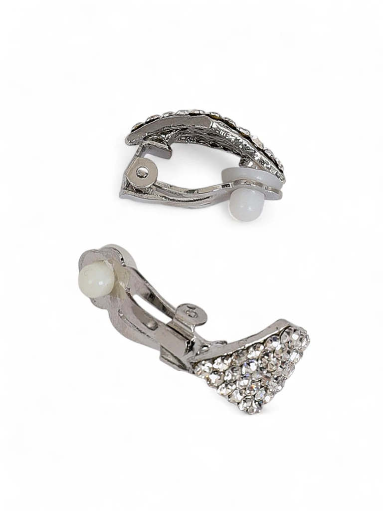 Royalfashion Дамски клипс обеци с цирконии