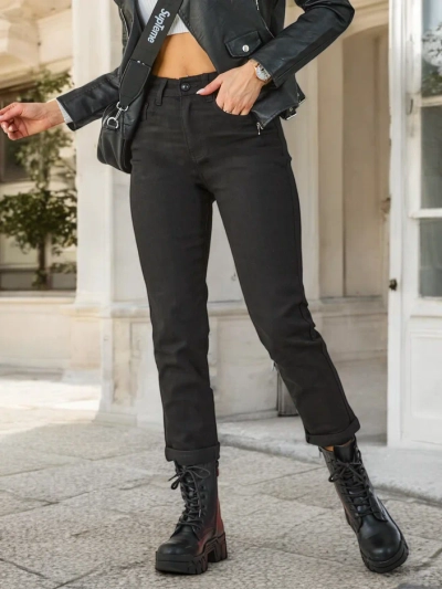 Royalfashion Дамски дънки тип мам