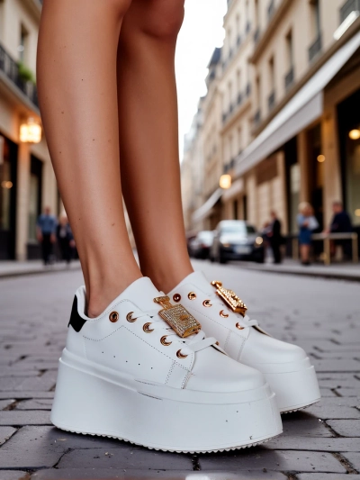 Royalfashion Дамски спортни маратонки на платформа Oviger