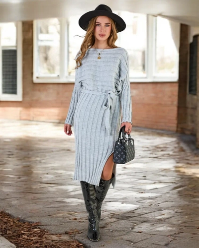 Royalfashion Дамска рокля с пуловер