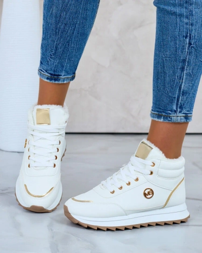 Royalfashion Затоплени дамски маратонки с кожа Casill