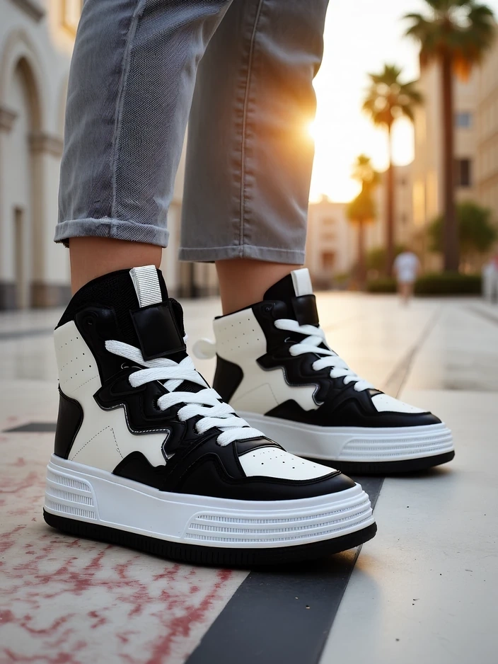 Royalfashion Високи дамски спортни обувки Quiedy