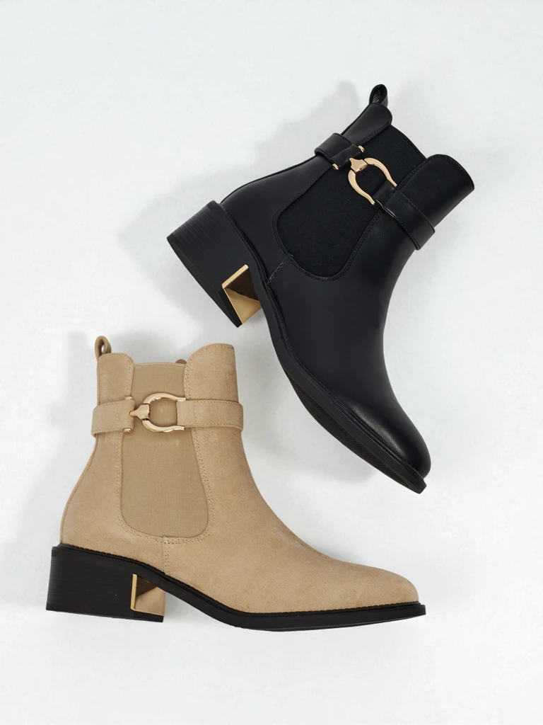 Дамски еко велурени боти Calivra