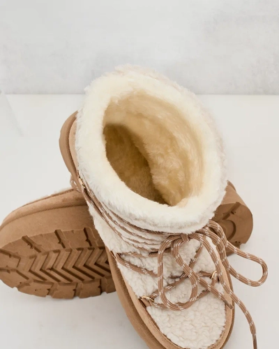 Royalfashion Дамски ботуши за сняг с връзки Evonie